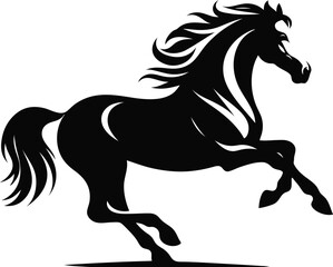 Premium Horse Silhouette Vector for Graphic Design