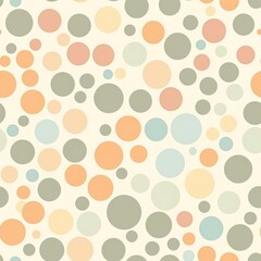 Seamless Pattern, light Polka Dots on light Background, Print for Textile, Paper