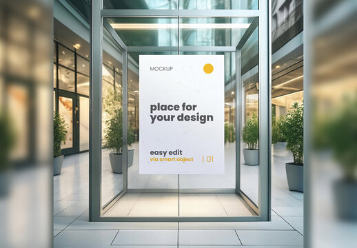 Protective Security Box Poster Frame Image Gallery Mockup 04 Generative Ai