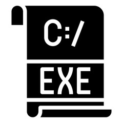 EXE,format,extension ,archive,document.svg