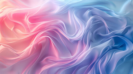 Obraz premium vibrant abstract background featuring fluid, overlapping waves of blue and pink hues