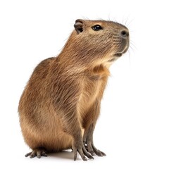 Capybara isolated on white background 