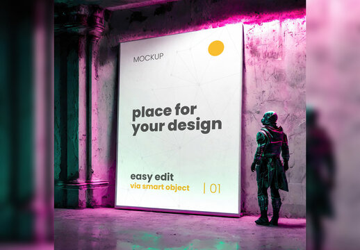 Science Fiction Environment Poster Mockup 11 Generative Ai