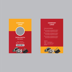 Corporate Printable  ID Card Design