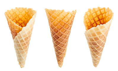 ice cream cone isolated on a white background