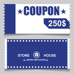 coupon design template vector