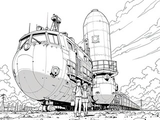  Coloring pictures in anime style