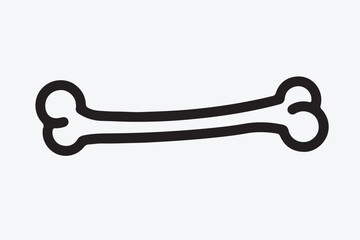 Dog food bone icon vector and illustration art