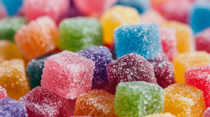 colorful cube sugar candy