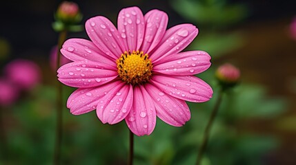 Obraz premium pink daisy flower