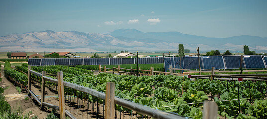 Thriving Community Garden: A Large, Lush Space of Shared Growth