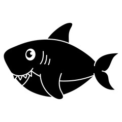 shark icon illustration