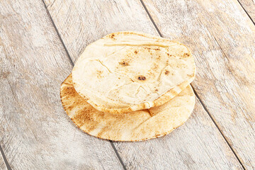 Traditional eastern round pita bread