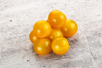 Ripe tasty yellow cherry tomato
