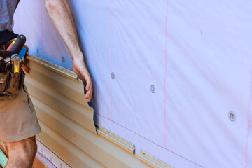 During construction of new residence, handyman installed vinyl PVC siding