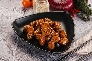 Chicken fillet with soya teriyaki sauce