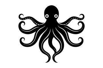 octopus silhouette vector illustration