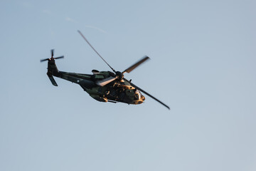 helicopter in flight