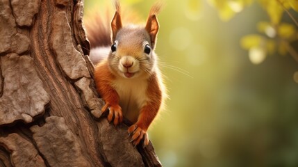 squirrel on a tree