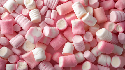 Delicie-se com uma deliciosa variedade de doces como marshmallows
