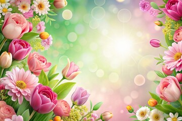 of a beautiful floral background perfect for Mother's Day celebration, Mother's Day, flowers, love, celebration, holiday, mom, motherhood, feminine, pink, background, festive, spring, petals