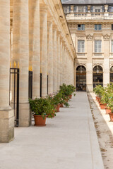 Obraz premium the courtyard of the cathedral of st james country continent