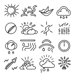Rain icon, storm icon, weather icon, climate icon, meteorology icon, wind icon, snow icon, moon icon, thunderstorm icon, temperature icon, sun icon, cloud icon, nature icon, sky icon, winter icon,