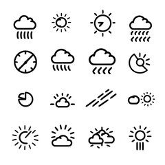 Rain icon, storm icon, weather icon, climate icon, meteorology icon, wind icon, snow icon, moon icon, thunderstorm icon, temperature icon, sun icon, cloud icon, nature icon, sky icon, winter icon, clo