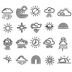 Rain icon, storm icon, weather icon, climate icon, meteorology icon, wind icon, snow icon, moon icon, thunderstorm icon, temperature icon, sun icon, cloud icon, nature icon, sky icon, winter icon, clo