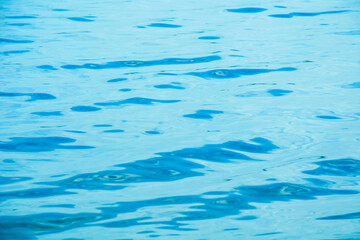 Beautiful blue river in spring