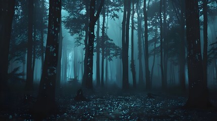 Mysterious Dark Forest
