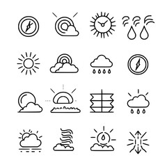 Rain icon, storm icon, weather icon, climate icon, meteorology icon, wind icon, snow icon, moon icon, thunderstorm icon, temperature icon, sun icon, cloud icon, nature icon, sky icon, winter icon, clo