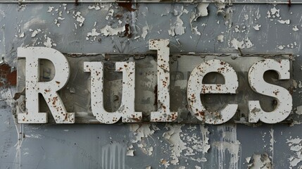 Concrete Policy and Regulation concept art poster.