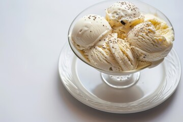 Gourmet Banana Ice Cream with Zesty Lemon and Vanilla