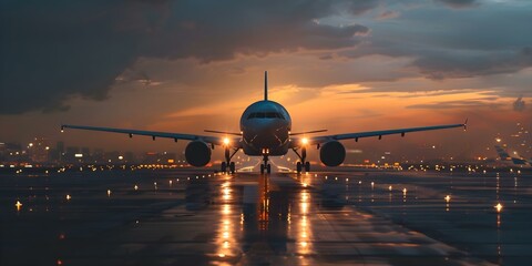 Airport planes and technology capturing the essence of travel and adventure. Concept Travel Photography, Airplanes, Technology, Adventure, Airport