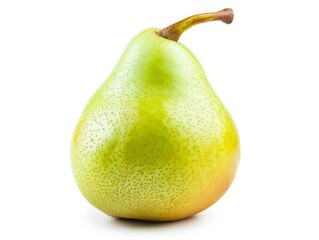 A close up photo of a pear fruits isolated on a white background.
