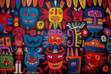 Panama Mola Tapestry