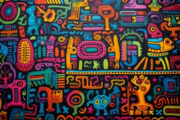 Panama Mola Tapestry