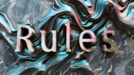 Holo Marble Policy and Regulation concept art poster.