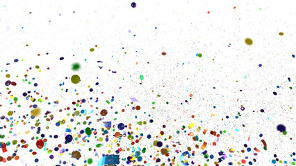 silver confetti explosion festive background transparent PNG