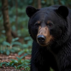 Asiatic black bear, chiang mai night safari
