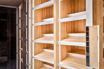 wood shelf with shelves