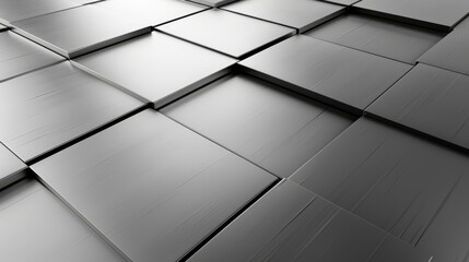 Obraz premium Abstract Metallic Surface with Geometric Patterns, Modern Design Background
