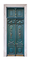Vintage colored wooden door