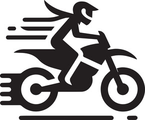 motorbike Vector icon illustration logotype color editable