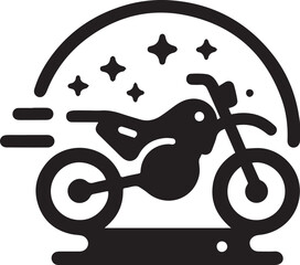 motorbike Vector icon illustration logotype color editable