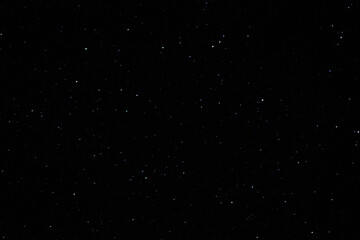 starry dark sky in spring