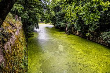 Moat near the fortress wall