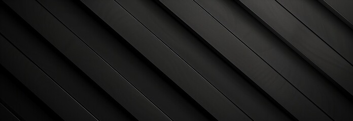 Obraz premium Dark Elegance, Minimalist Gradient Black Background with Sharp Diagonal Lines