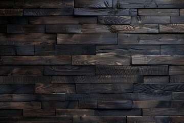 Rustic Elegance, Dark Brown Wooden Wall Background with Natural Wood Texture for Interior Design Inspiration